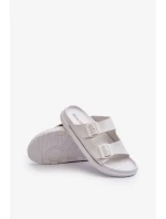 Ľahké pánske papuče s prackami Big Star White