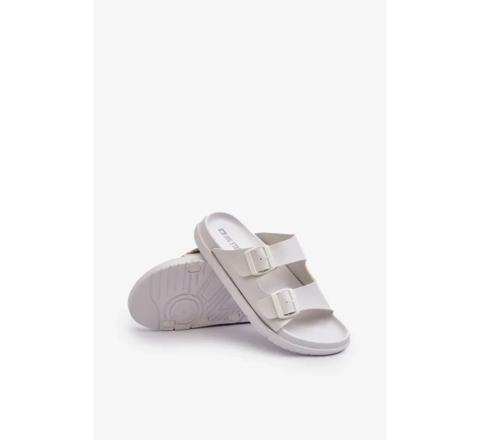 Ľahké pánske papuče s prackami Big Star White