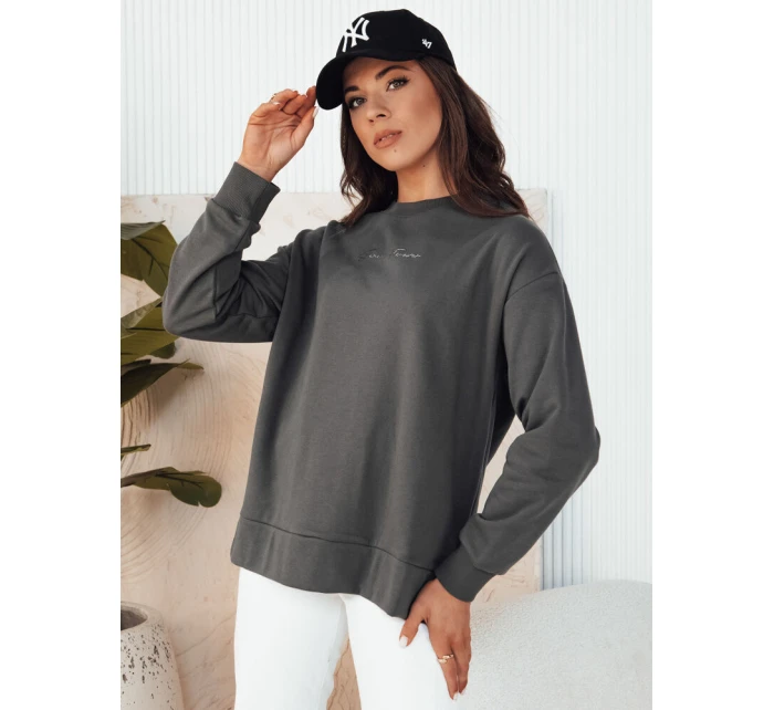 Dámská mikina v grafitové barvě Dstreet model 21975379 - FashionStreet