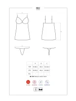 Erotická košieľka 862-CHE - OBSESSIVE