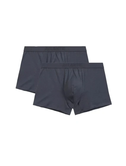 Pánske boxerky 2 pack 016 graphite - Atlantic