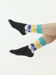 Ponožky Cube čierno-zelené