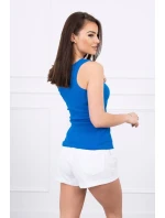 Pruhovaná blúzka s blúzkou vo farbe nevädze