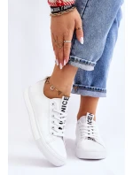 Trampki Damskie Klasyczne Białe Ville