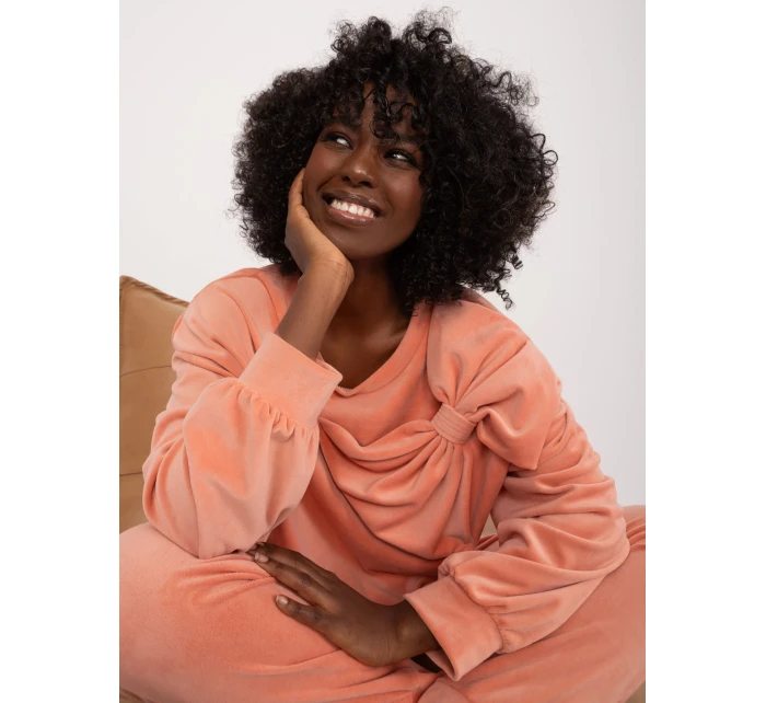 Komplet DHJ KMPL model 19580544 brzoskwiniowy - FPrice Komplet DHJ KMPL model 19580544 brzoskwiniowy - FPrice