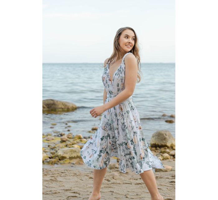 Šaty By Your Side Midi Dress Infinity Golden Roses