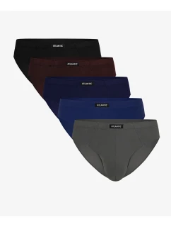 Klasické pánské slipy ATLANTIC 5Pack - vícebarevné