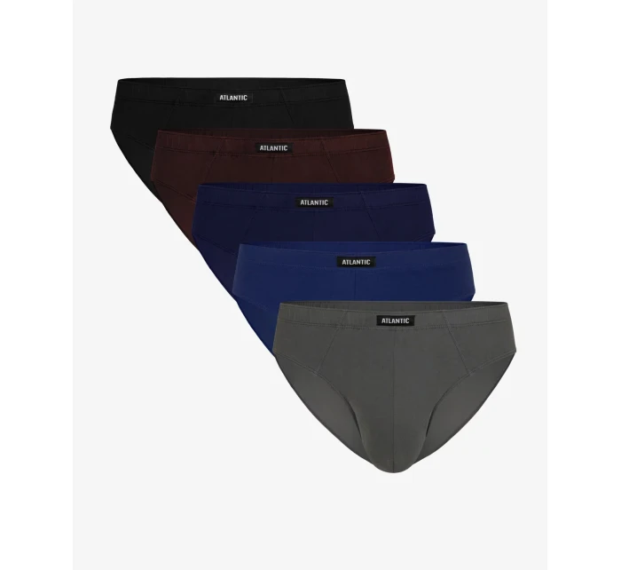 Klasické pánské slipy ATLANTIC 5Pack - vícebarevné