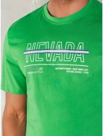 Pánské zelené tričko s potiskem Dstreet model 21973888 - FashionStreet Pánské zelené tričko s potiskem Dstreet model 21973888 - FashionStreet