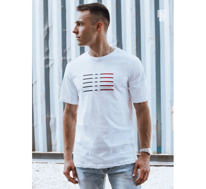Pánské bílé tričko Dstreet model 21977158 - FashionStreet Pánské bílé tričko Dstreet model 21977158 - FashionStreet