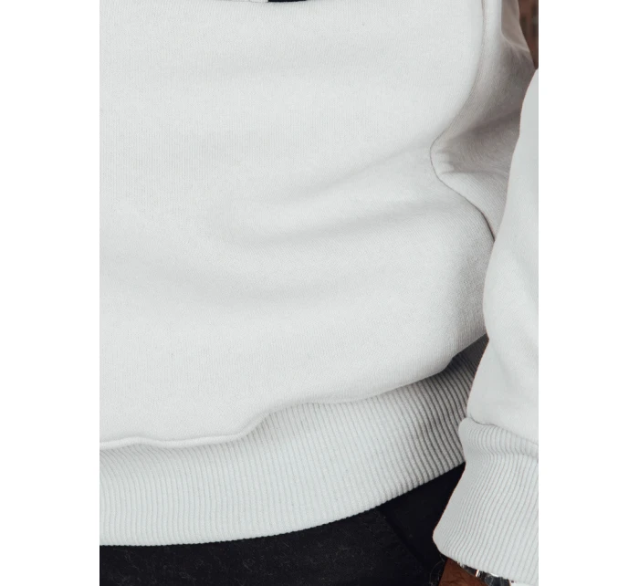 Pánská šedá mikina s kapucí model 21986056 - Dstreet