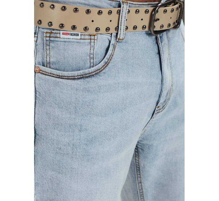 Pánské modré džínové šortky s páskem Dstreet model 21989892 - FashionStreet