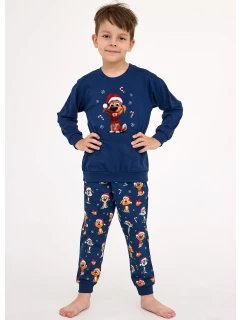 Young Boy pyžamo model 21413594 Dog long/r Christmas 134164 - Cornette