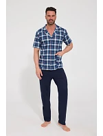 Cornette 318/62 cr/r 3XL-5XL pánske pyžamo bez zipsu