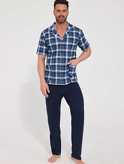 Cornette 318/62 cr/r 3XL-5XL pánske pyžamo bez zipsu