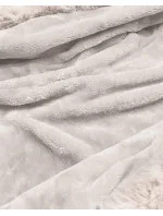 Dámska džínsová bunda s kožušinovou podšívkou (B8068-1046)