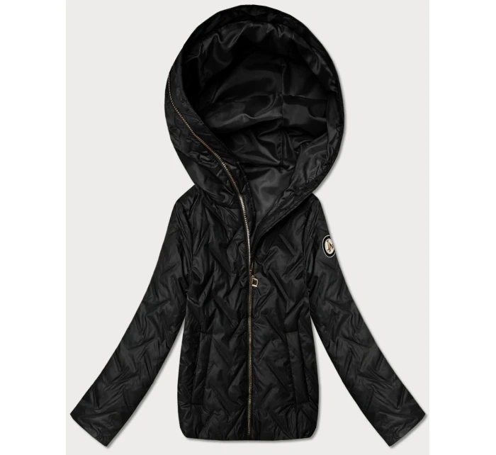 pikowana kurtka damska Goodlookin czarna model 22004206 - S'WEST