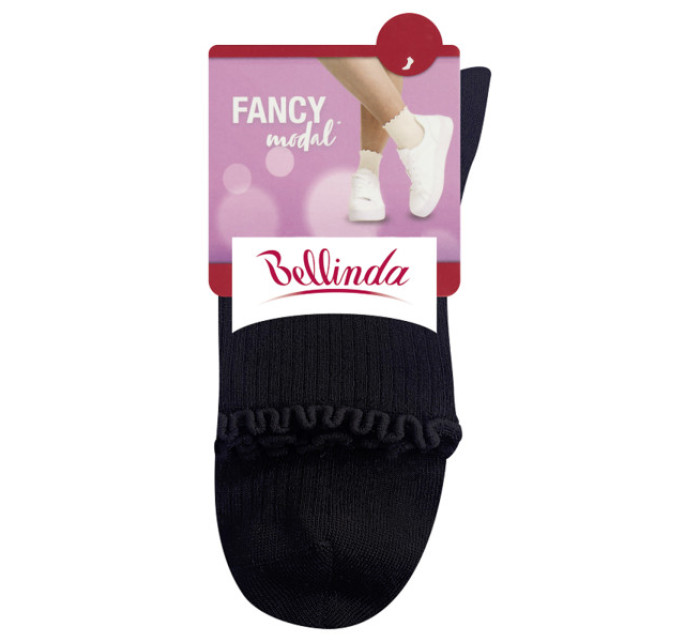 Dámske ponožky FANCY MODAL SOCKS - BELLINDA - čierne