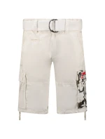 Geografické Nórsko Pasteque EO 063 M SX1425H/GNO-Biele šortky Geografické Nórsko Pasteque EO 063 M SX1425H/GNO-Biele šortky