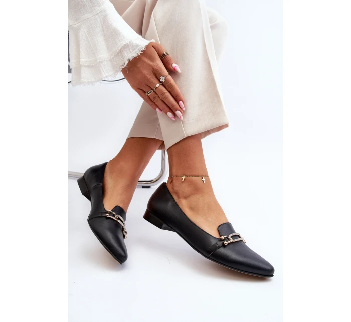 Kožené s ozdobou Černé model 21646091 - Zazoo