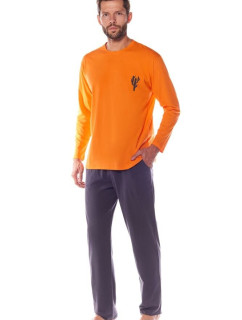 Pánské pyžamo oranžové s model 17806839 - L&L