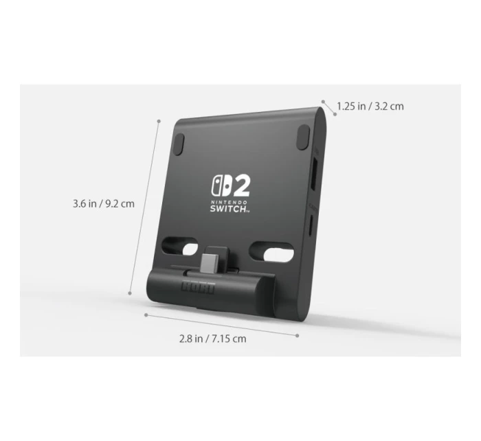 Dvojitý stojan USB PlayStand pre Nintendo Switch 2 - tmavosivý