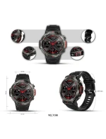 VELTORI VT140-1 Smartwatch Čierny silikónový remienok VELTORI VT140-1 Smartwatch Čierny silikónový remienok