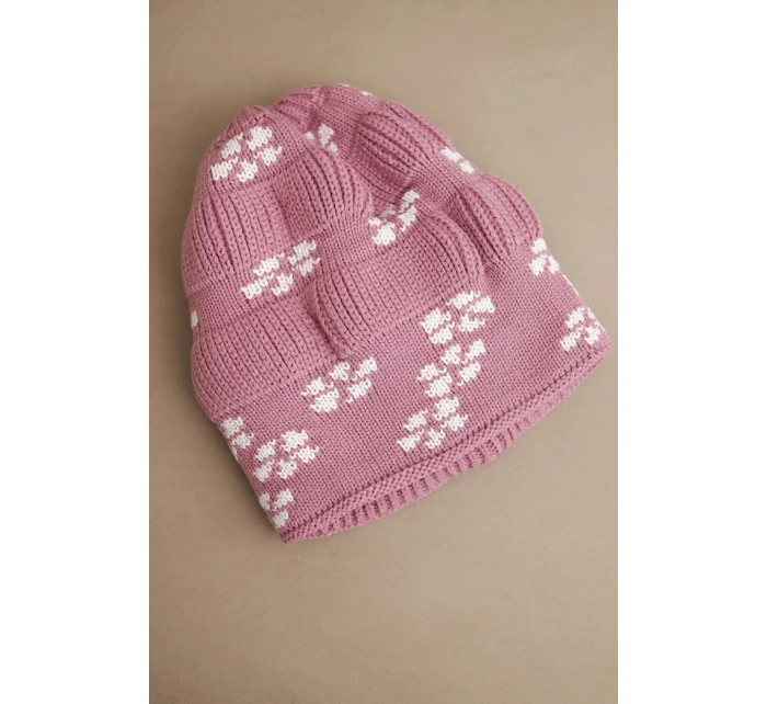 Dámská zimní čepice z vlny s krystaly model 21750426 grafitová - K-Fashion Dámská zimní čepice z vlny s krystaly model 21750426 grafitová - K-Fashion