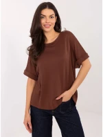 Bluzka MJ BZ model 21798169 brązowy - FPrice Bluzka MJ BZ model 21798169 brązowy - FPrice