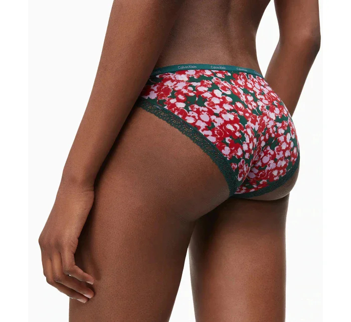 Nohavičky D3447E-YTU zelenočervená - Calvin Klein