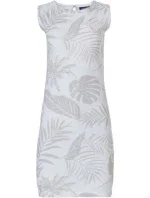 Dámska nočná košeľa 10231-140-1 bielo-béžová listy - Pastunette