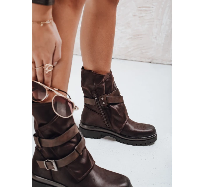 FashionStreet hnedé dámske topánky ZY1143 FashionStreet hnedé dámske topánky ZY1143