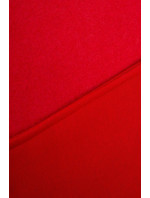 Krátka mikina na zips červená