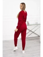 Dvojdielny sveter červený