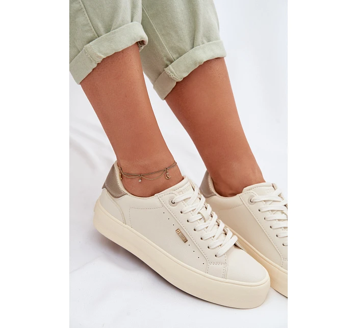 Sneakers na platformě Big Star model 22042659 Béžové - Big Star Shoes Sneakers na platformě Big Star model 22042659 Béžové - Big Star Shoes