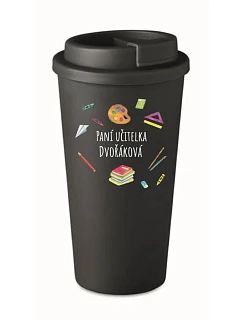 Personalizovaný cestovný termohrnček pre pani učiteľku/pána učiteľa (školské pomôcky)