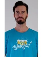 Pánska nočná košeľa s krátkym rukávom Beer weekend