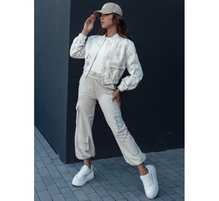 Dámská béžová bomber bunda Dstreet model 21979611 - FashionStreet
