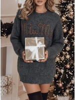 Dámský svetr  v jedné grafitový Dstreet model 21982125 - FashionStreet