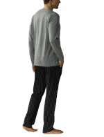 Pánske pyžamo 373 melange - Atlantic Pánske pyžamo 373 melange - Atlantic