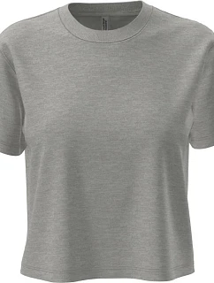 Next Level Apparel N 7610 Ťažký dámsky crop top 08.7610 heather grey