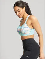 Športová podprsenka s potlačou 5021R tyrkysová - Panache