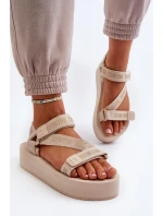 Sandále NN274A528 beige - Krok vo veľkom štýle Sandále NN274A528 beige - Krok vo veľkom štýle