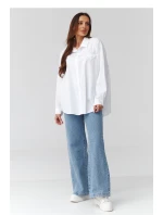 Košeľa s dlhým rukávom model 224103 Makadamia Košeľa s dlhým rukávom model 224103 Makadamia