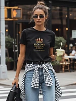 Dámske tričko There is only one queen black FashionStreet NX5035RY