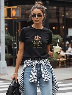 Dámske tričko There is only one queen black FashionStreet NX5035RY