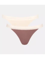 sloggi GO Ribbed R Thong C2P - BROWN - SLOGGI BROWN - SLOGGI sloggi GO Ribbed R Thong C2P - BROWN - SLOGGI BROWN - SLOGGI
