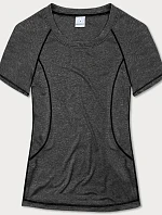 Dámske športové tričko v grafitovej farbe (A-2158)