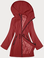 Tenká bunda s kapucňou S'West v červenej farbe (B8236-4)