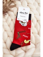 Pánské ponožky s  v červené barvě model 21643707 - Aura.via